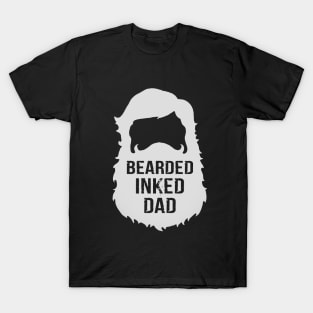 bearded inked dad T-Shirt T-Shirt